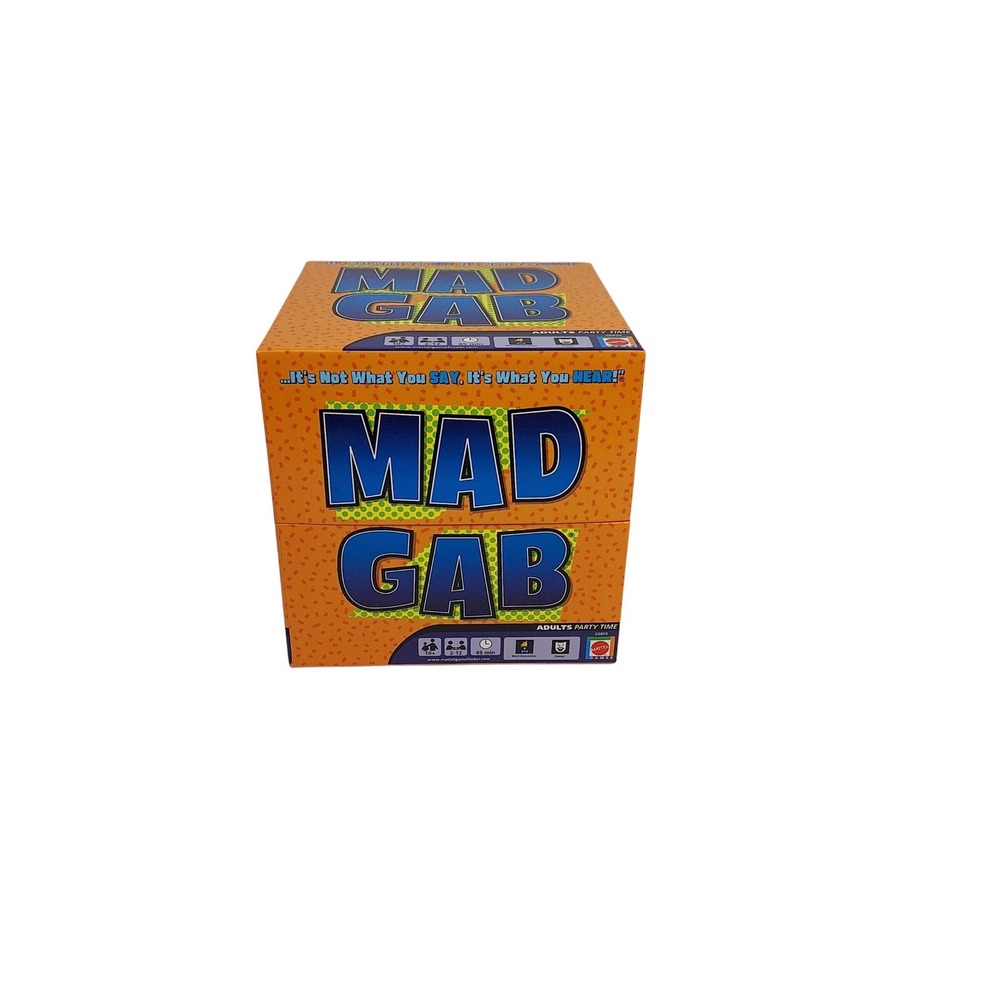 Mattel Mad Gab Card Game Adults Party Time Word Association Game G6850 Complete